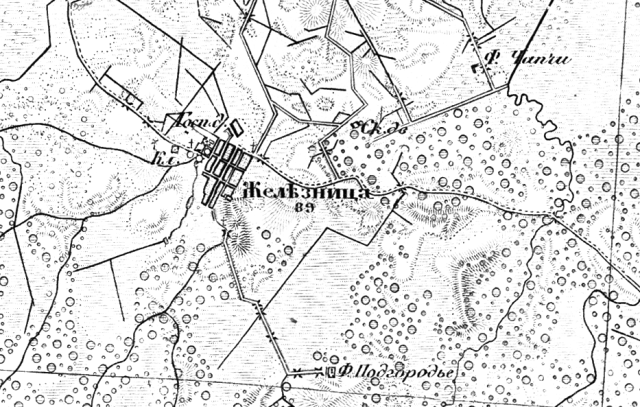 Залізниця на карті другої половини ХІХ ст.